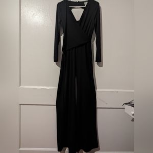 Long sleeve black jumpsuit